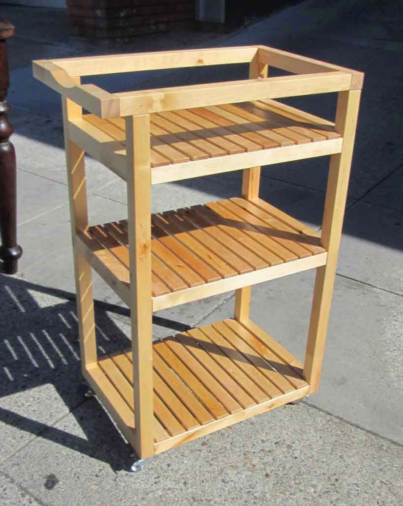 UHURU FURNITURE & COLLECTIBLES SOLD Wood Cart 40