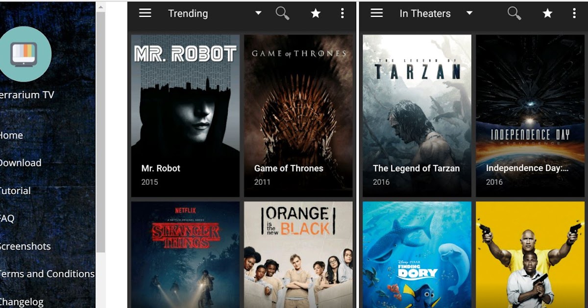 Terrarium TV Free Netflix / Amazon Prime / HBO GO TV