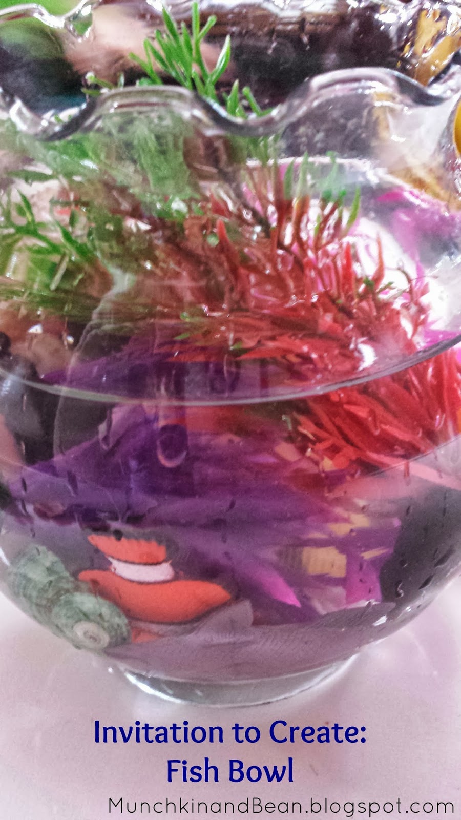Munchkin and Bean Invitation to Create Fish Bowl