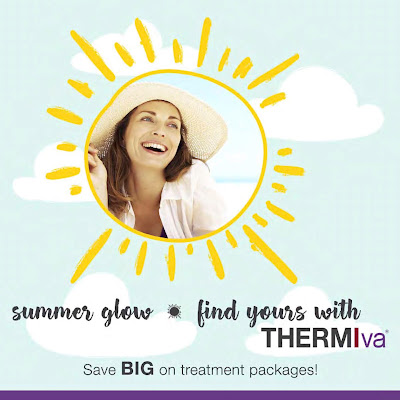 Happy client after taking THERMIVA treatment for summer glow