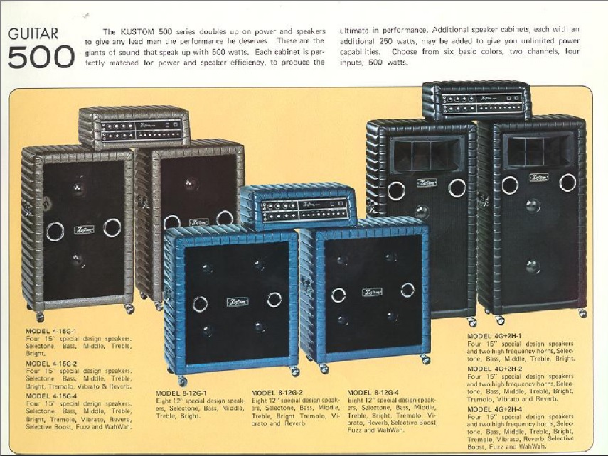 The Unique Guitar Blog Kustom Amplifiers and Guitars