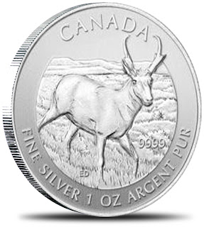 Serija zbirka Kanadski srebrniki Wildlife Kanada 2013 Antilopa