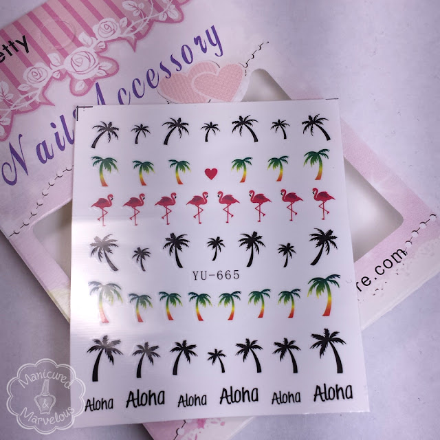 Born Pretty Store - Hawaii Palm Tree Water Decals