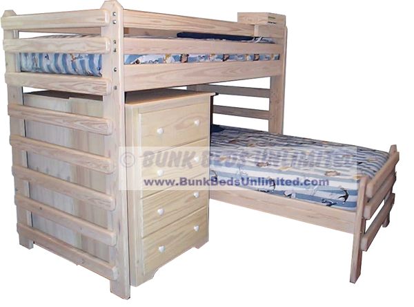 free l shaped bunk bed plans