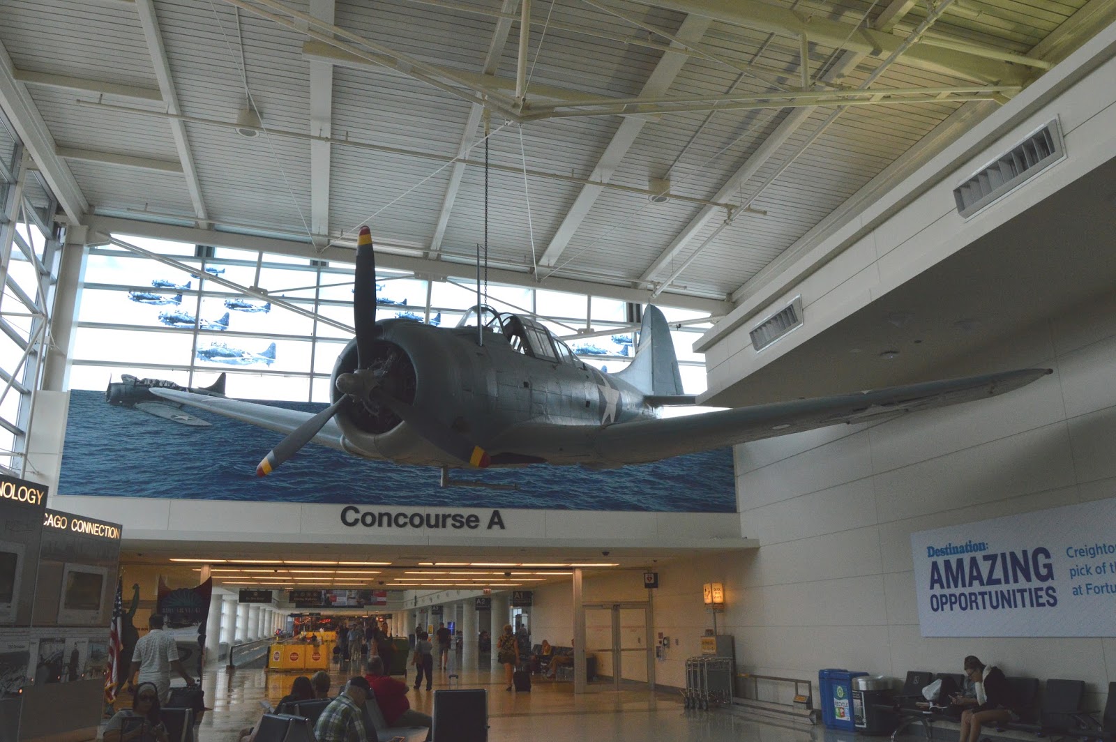 Industrial History Battle of Midway Memorial in Midway Airport