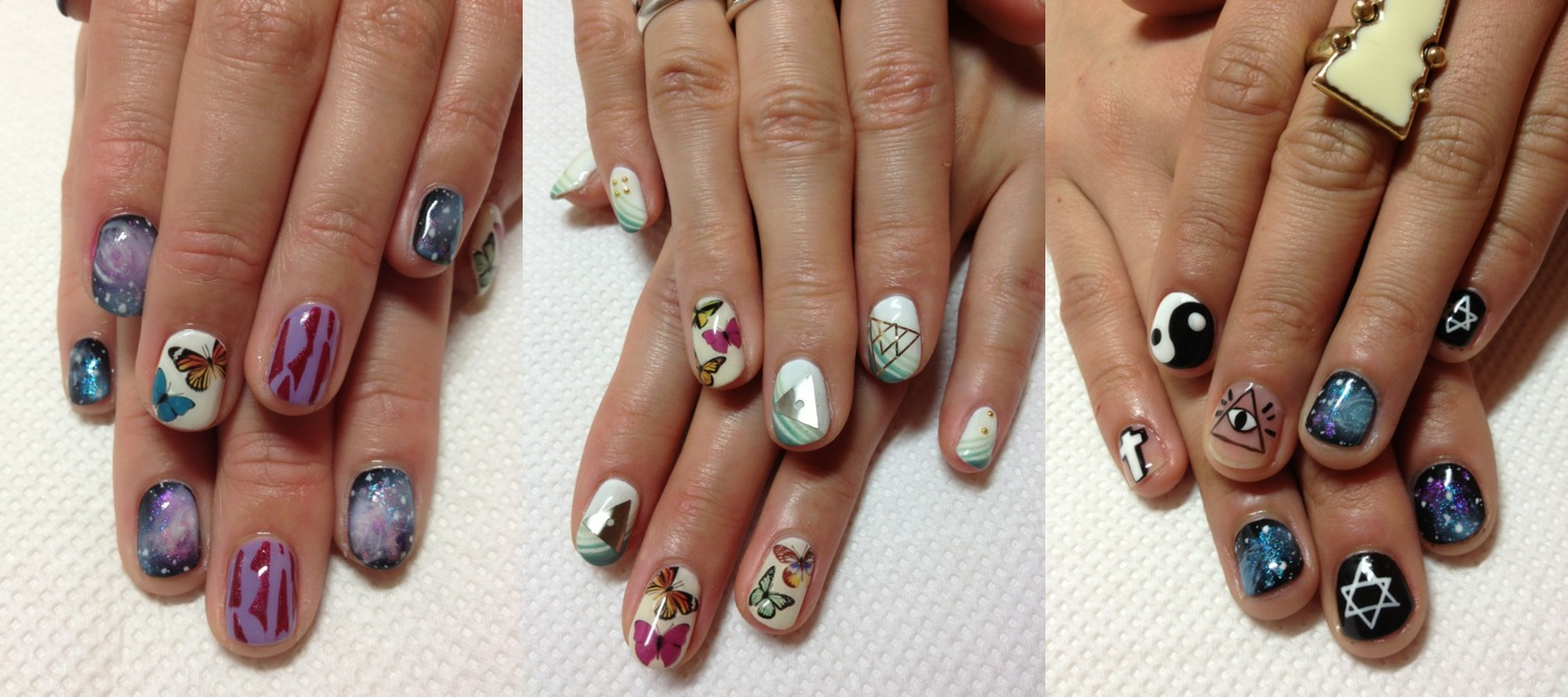 2. Disco themed nail art - wide 2