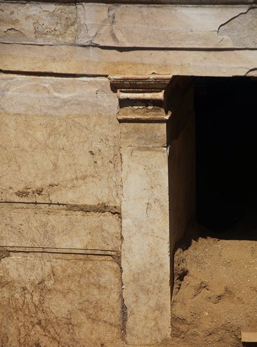 Amphipolis tomb entrance gradually revealed 