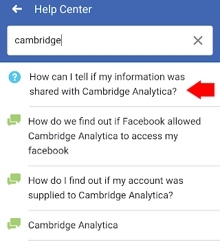 facebook app cambridge