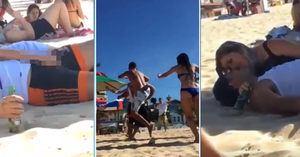 Grupo se incomoda com ato obsceno de casal em praia e caso termina em  pancadaria - Baixada Viva Notícias