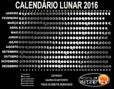 Calendário Lunar 2016