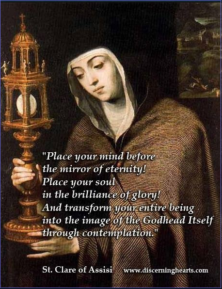 Little Plant of St. Francis: St. Clare Quote
