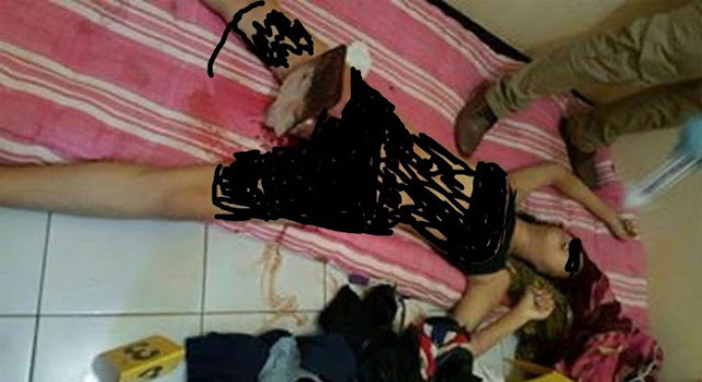 SADIS!!! INILAH FOTO SAAT ENO PARINAH KORBAN PEMBUNUHAN GAGANG CANGKUL DI TEMUKAN DI KAMAR KOST