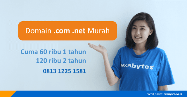 Domain .Com .Net Murah dari Exabytes.co.id Melalui Riswan Net