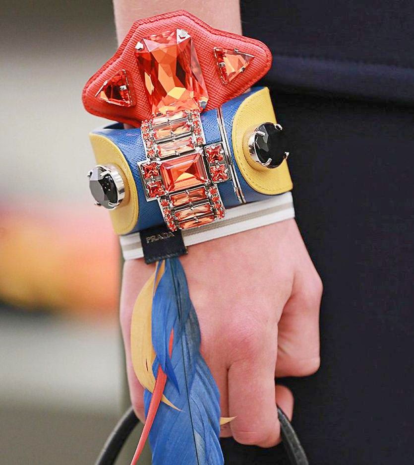 Fashion & Lifestyle Prada Bracelets... Spring 2014 Womenswear
