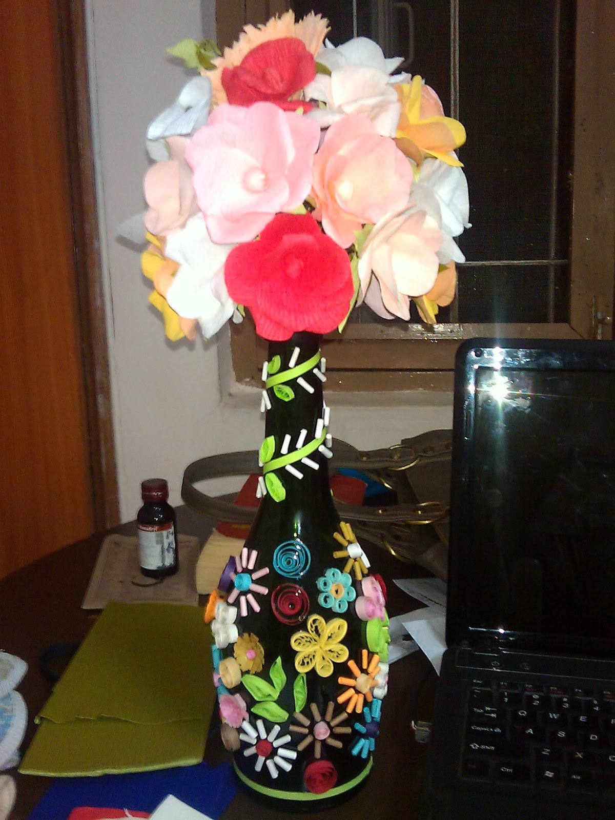 quillinginspirations Quilled flower vase