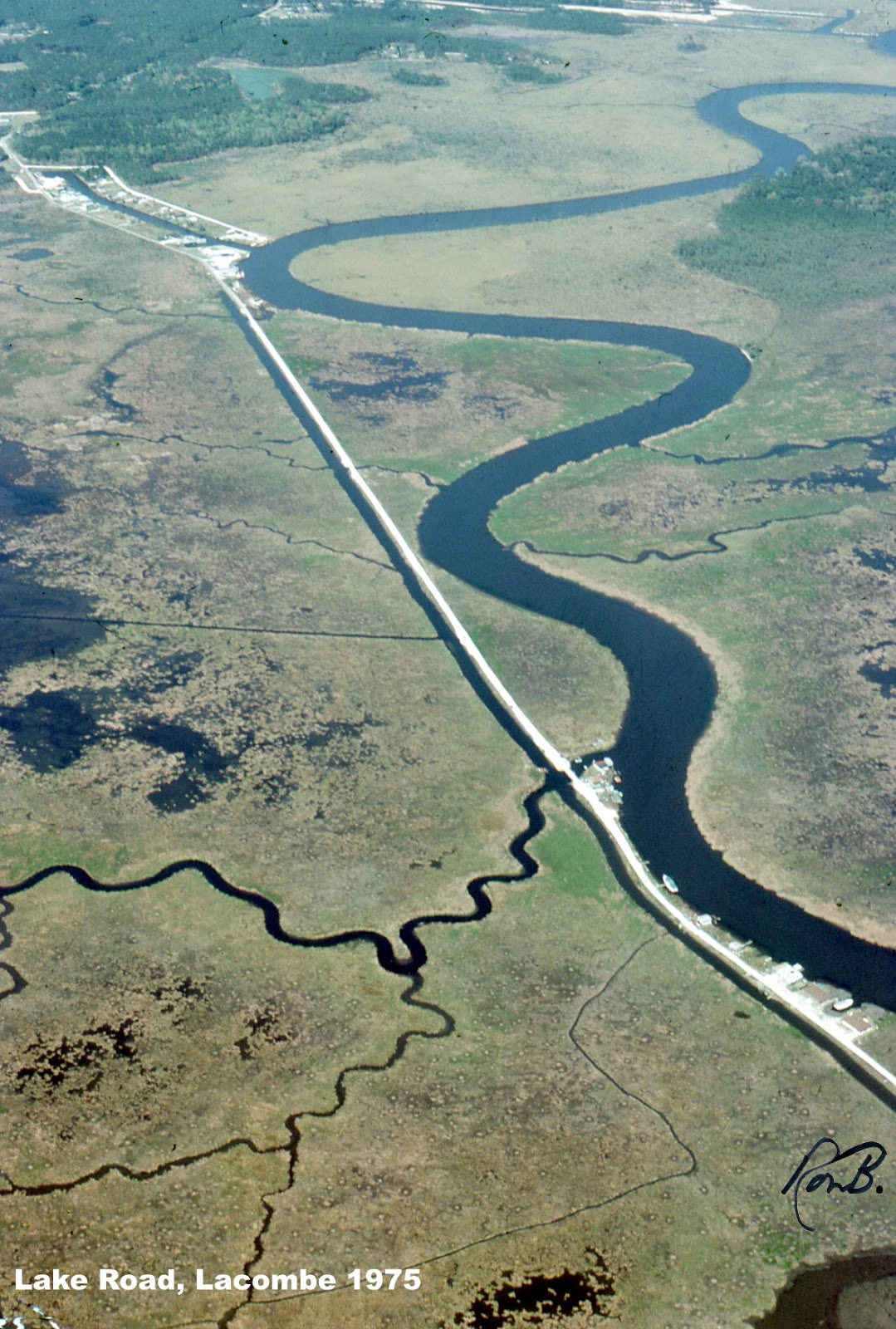 Tammany Family Lake Road in 1975
