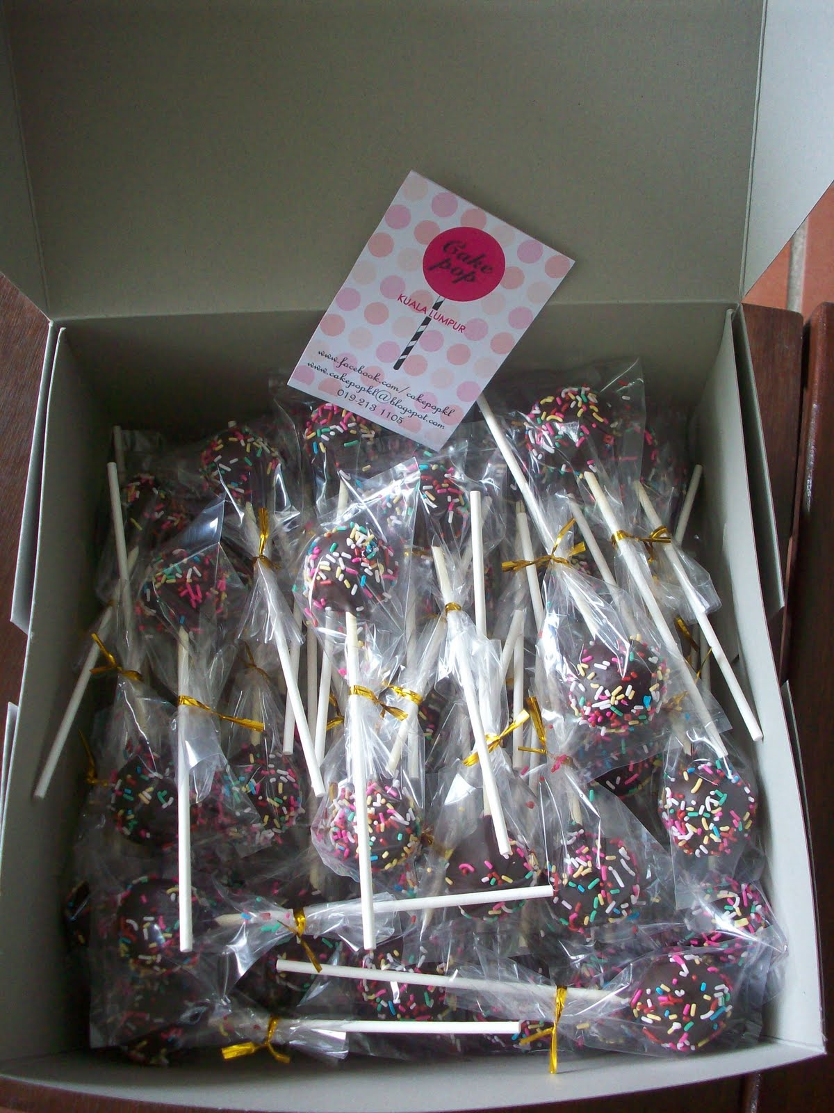 Cake Pop KL Packaging for Delivery