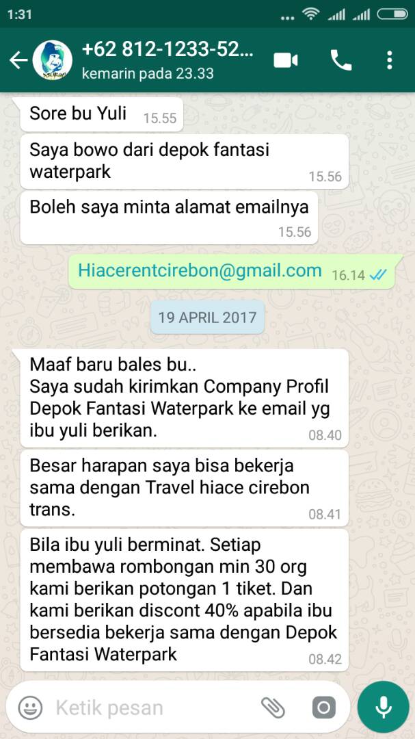 Rating Tertinggi HIACE CIREBON Trans - Rental Cirebon
