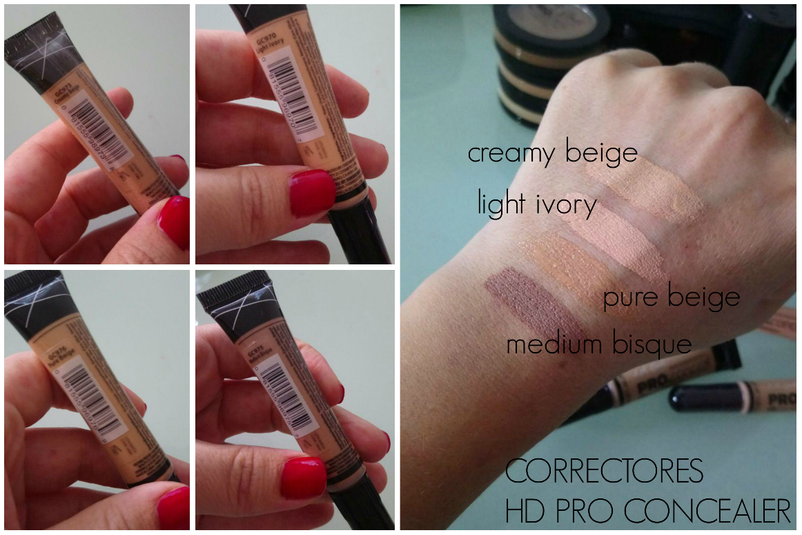 L.A. GIRL HAUL. BASES , POLVOS Y CORRECTORES SWATCHES Esther Laguna Blog