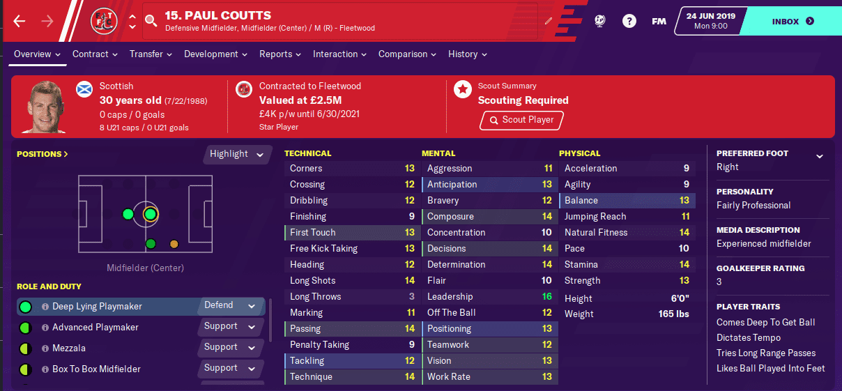 Paul Coutts Top 5 League One Players in FM20 Paul Coutts Top 5 League One Players in FM20