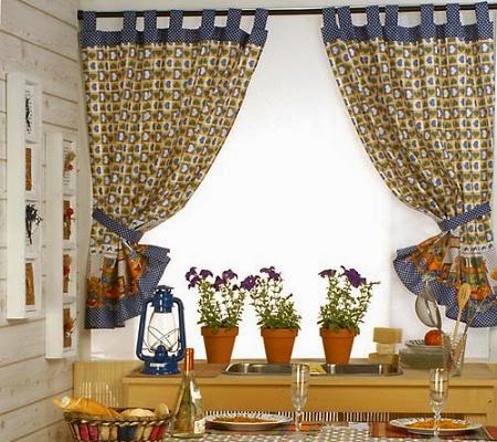 Cortinas para cocina fotos - Colores en Casa