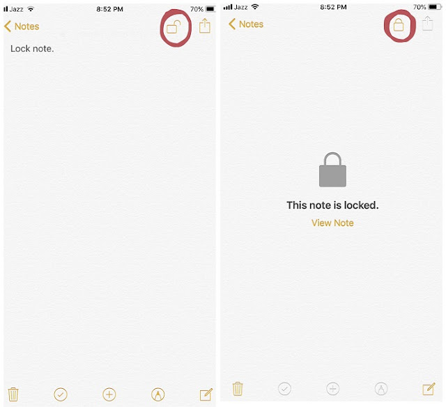 How To Lock Notes On iPhone Or iPad Without Software