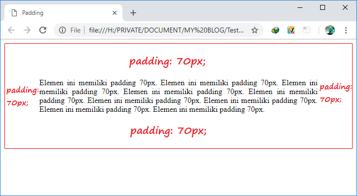 Belajar CSS Part 8 - Padding pada CSS - king-octahasan