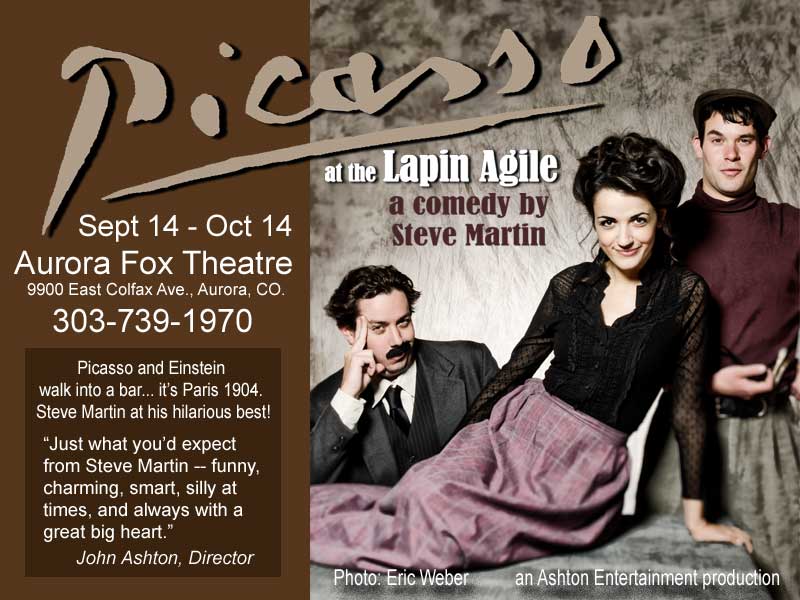 Colfax Avenue Picasso at the Lapin Agile Opens Tonight at Aurora Fox