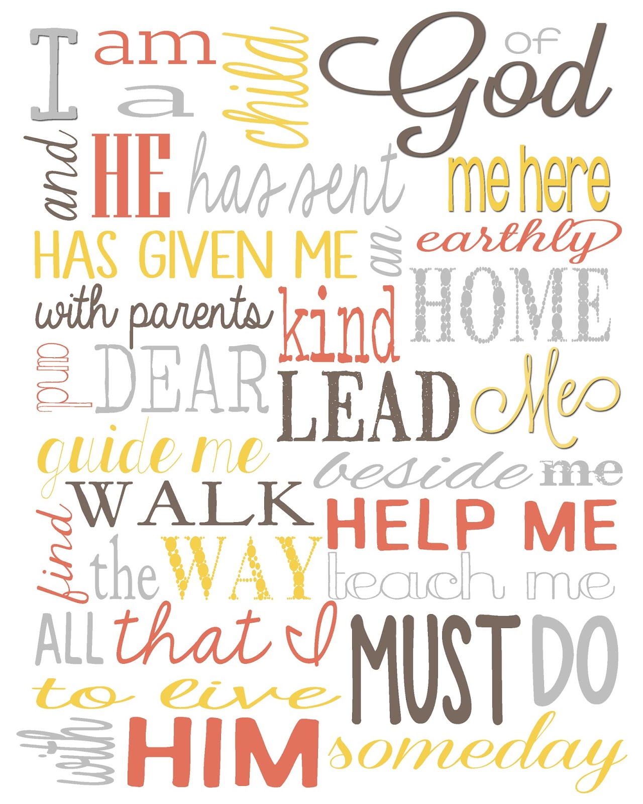 Sublime Printables: Child of God Lyrics