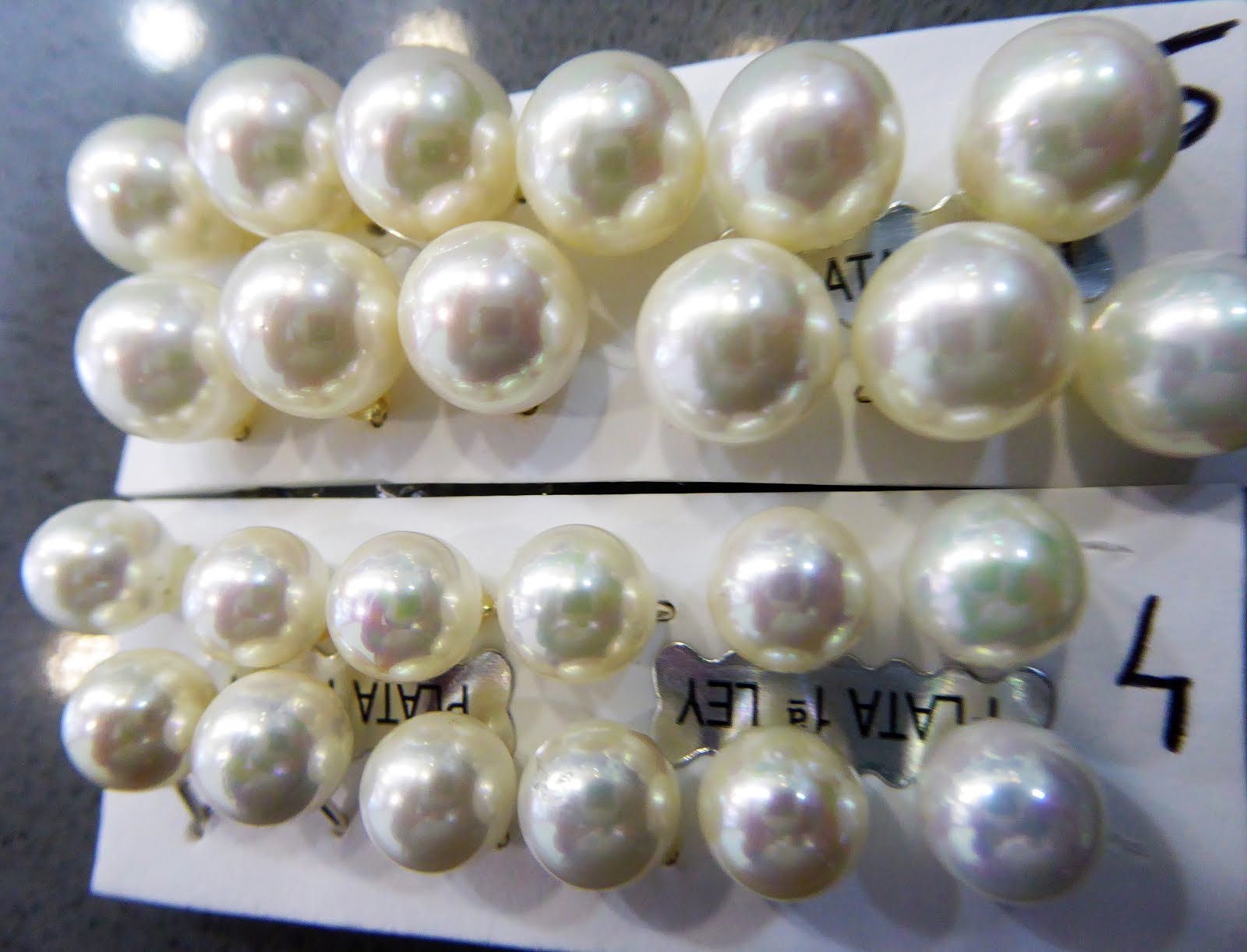 Pendientes de perla de plata