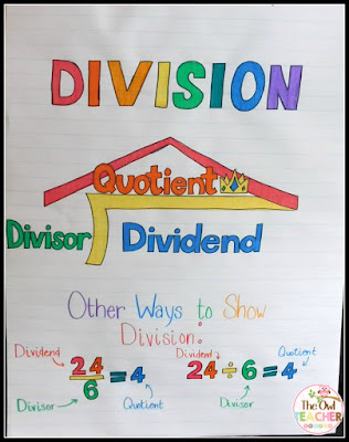 The Owl Teacher: Tips to Help Your Students Learn Division Vocabulary