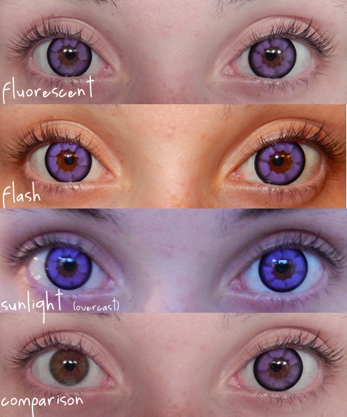 私は姫です。 ( ‿ ): vassen cloud nine violet circle lens review