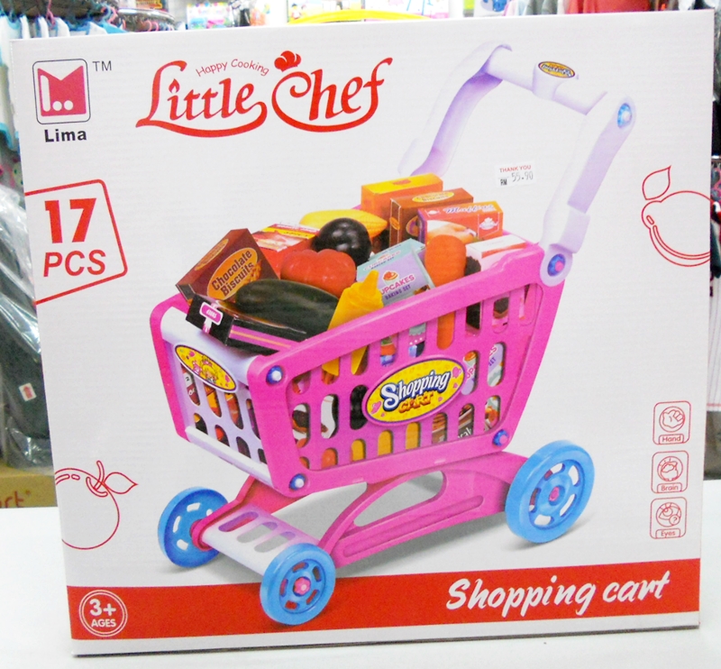 BongBongIdea: SHOPPING TROLLEY FUN TOY SET WITH GROCERIES (LIMA)