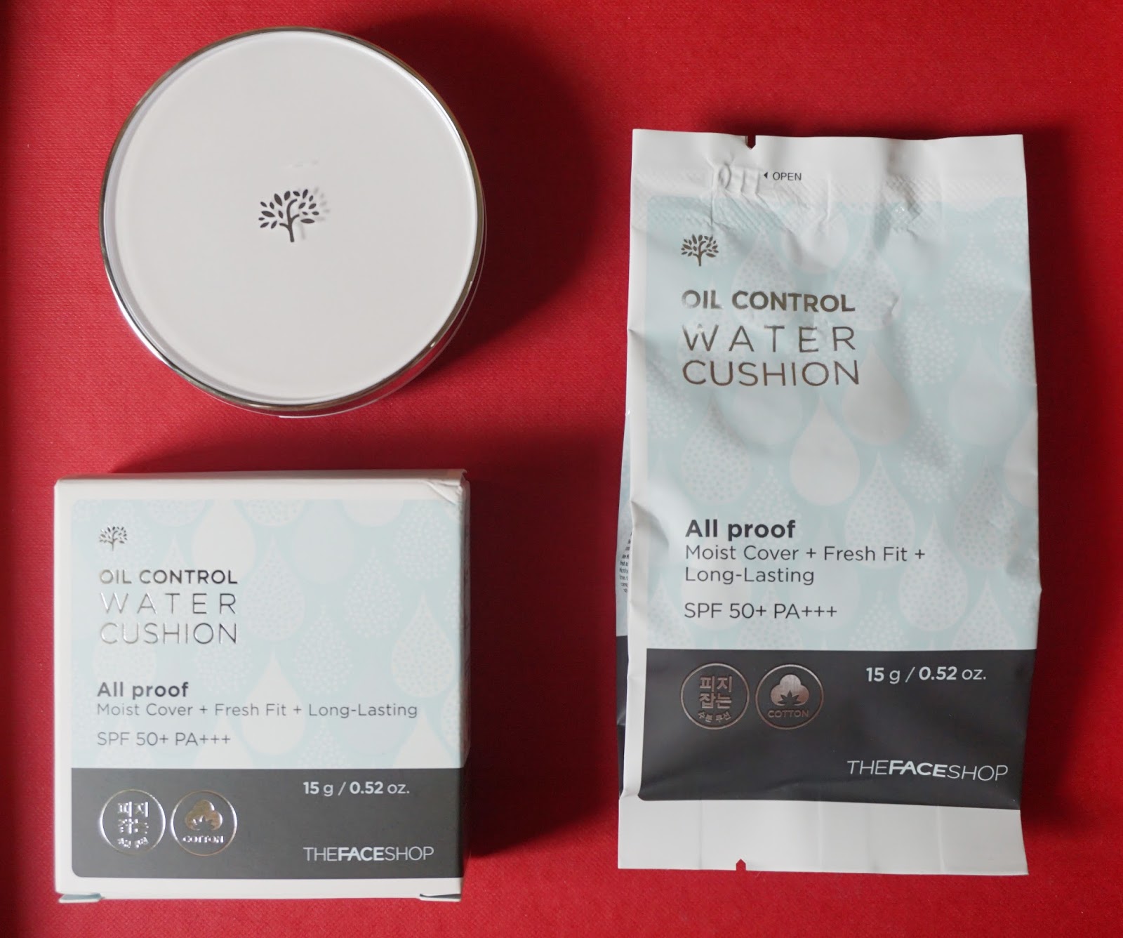 Review The Face Shop Oil Control Water Cushion (Natural beige