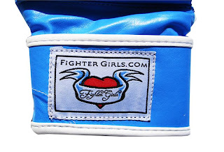 Fighter girls blue mma gloves