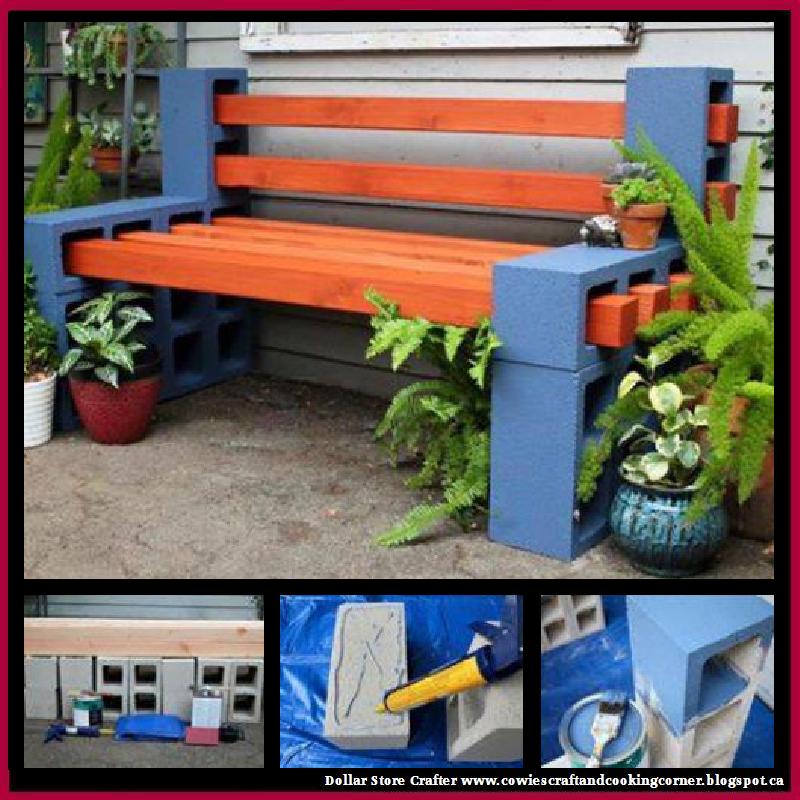 Dollar Store Crafter How To Make a Simple Outdoor Bench