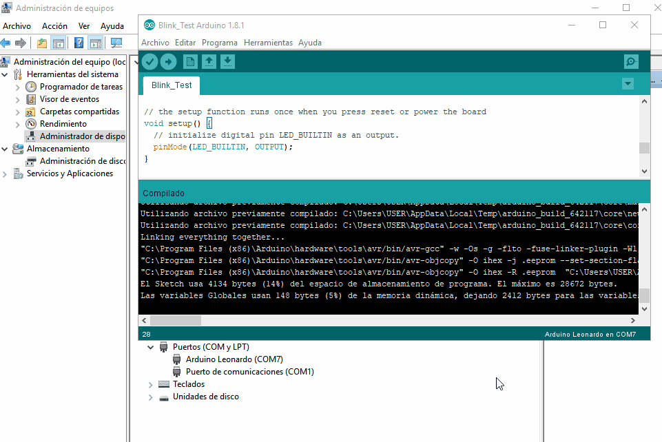 Arduino en lenguaje Assembler y Basic: Usar AVRDUDE para cargar archivo ...