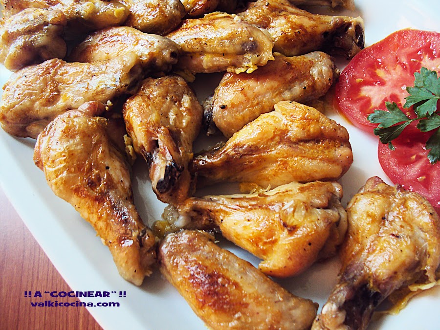Alitas de pollo al horno