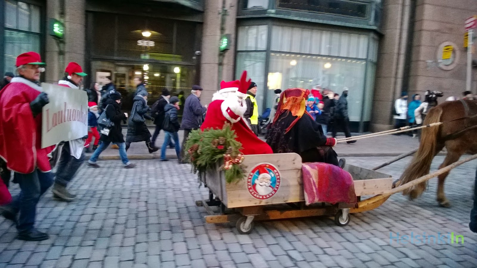Santa at Christmas parade