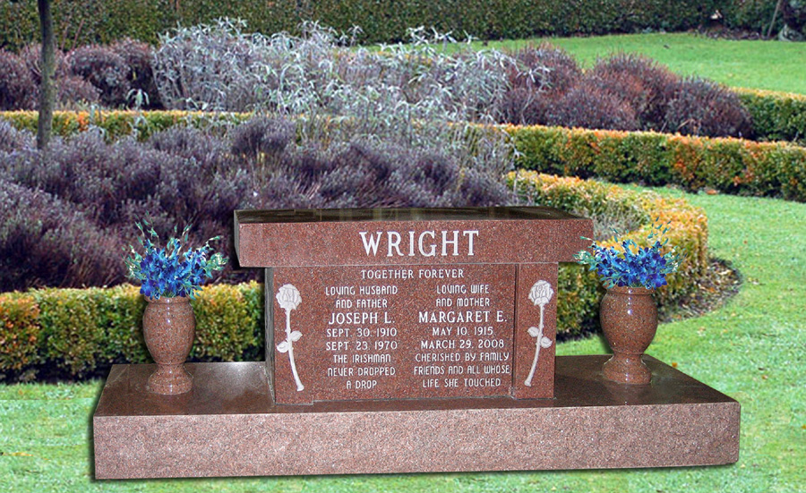 Monuments and Memorials Adding Cemetery Vases to Monuments