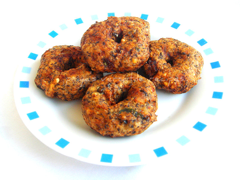 Priya S Versatile Recipes Whole Black Urad Dal Medhu Vadas
