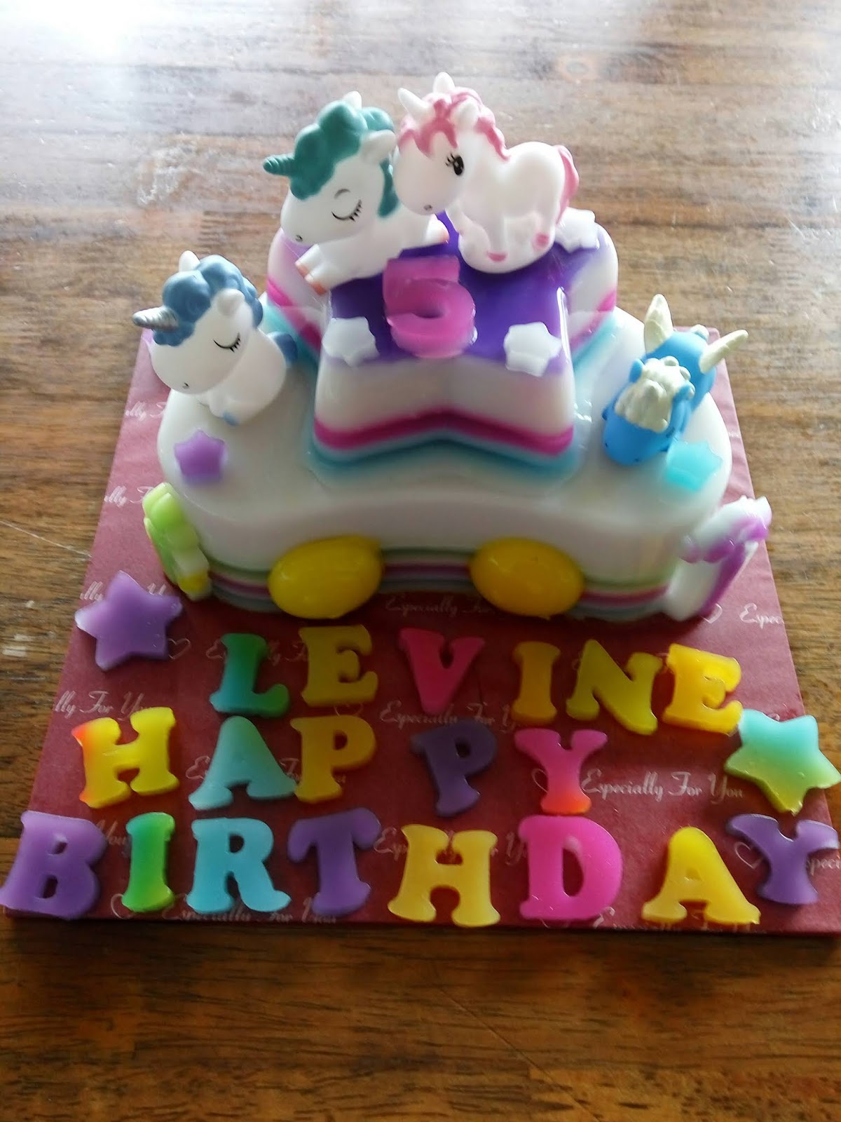 Jelly cake Home made Unicorn Jelly cakes