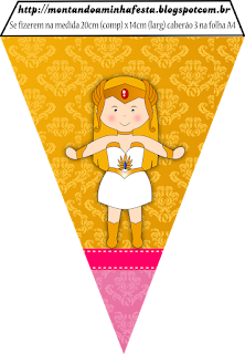 She Ra Bebé:Imprimibles Gratis para Fiestas. Banderines para Imprimir Gratis de She Ra Bebé.