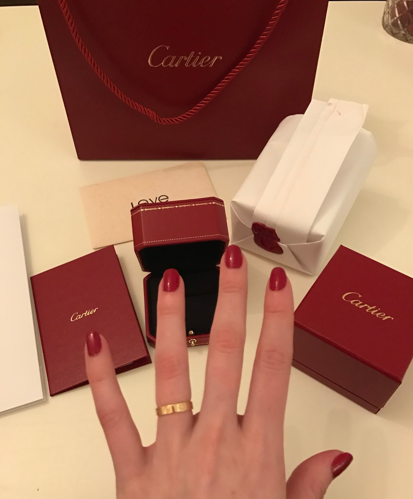 cartier love ring small