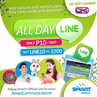 Smart LINE10 all day chat using LINE app for only 10 pesos Smart LINE10 all day chat using LINE app for only 10 pesos