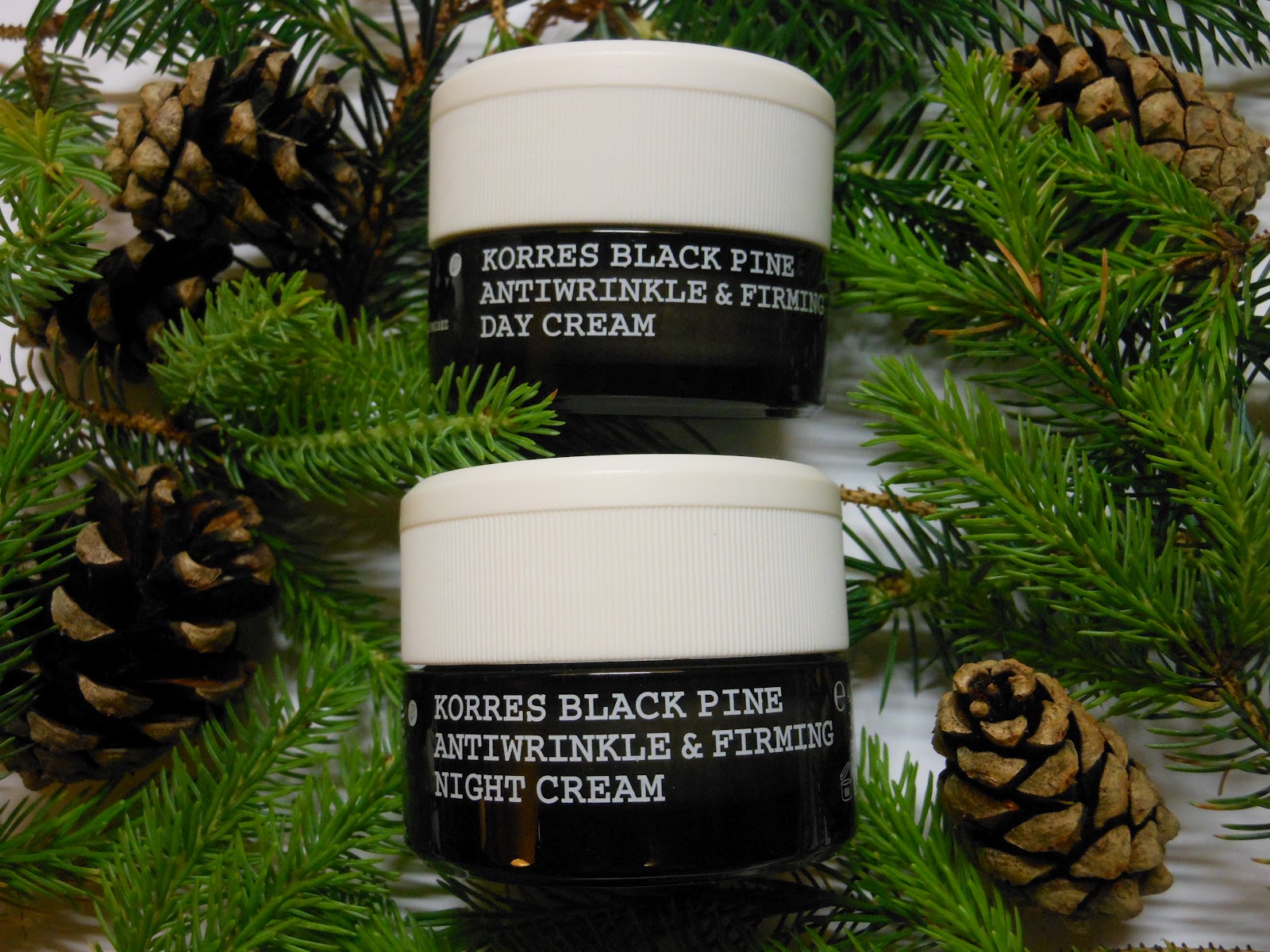 CherrySue, Doin' the Do Korres Black Pine Antiwrinkle Firming Day