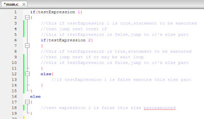 Nested if in C programming Language - Code for Java c