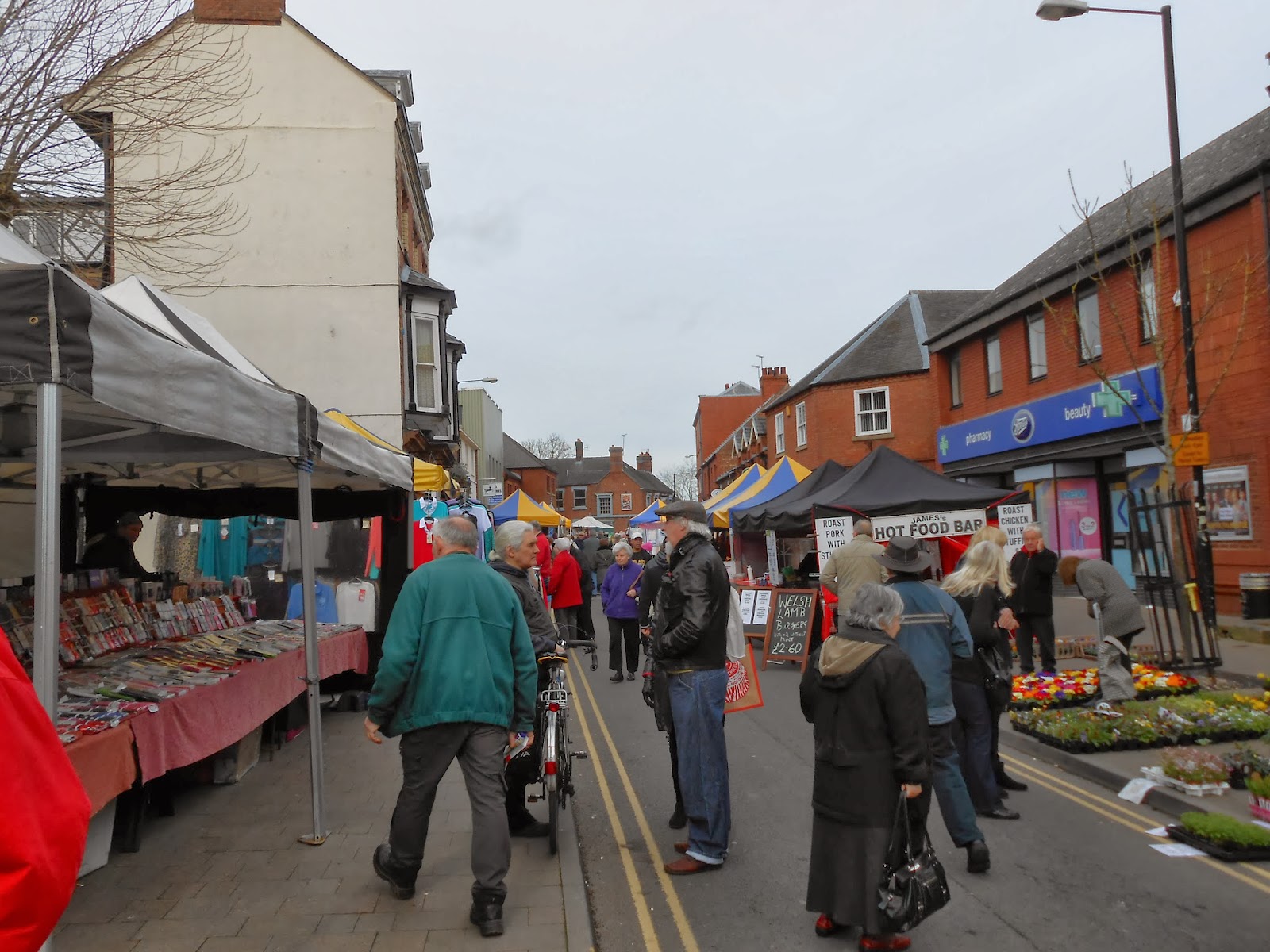 Narrowboat Armadillo Market Day at Market Drayton.