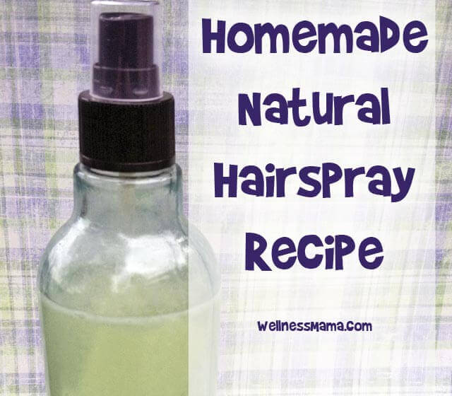 DIY Natural Hairspray Homemade to Healthy