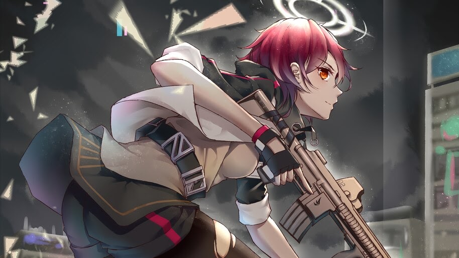 Exusiai, Arknights, Anime, Girl, 4K, #6.509